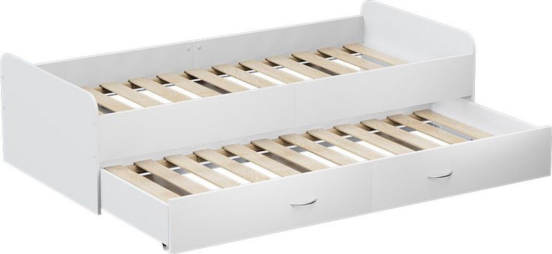 Oskar Store Kinderbed Jaspar, Wit, x200 cm met lattenbodem, zonder matras