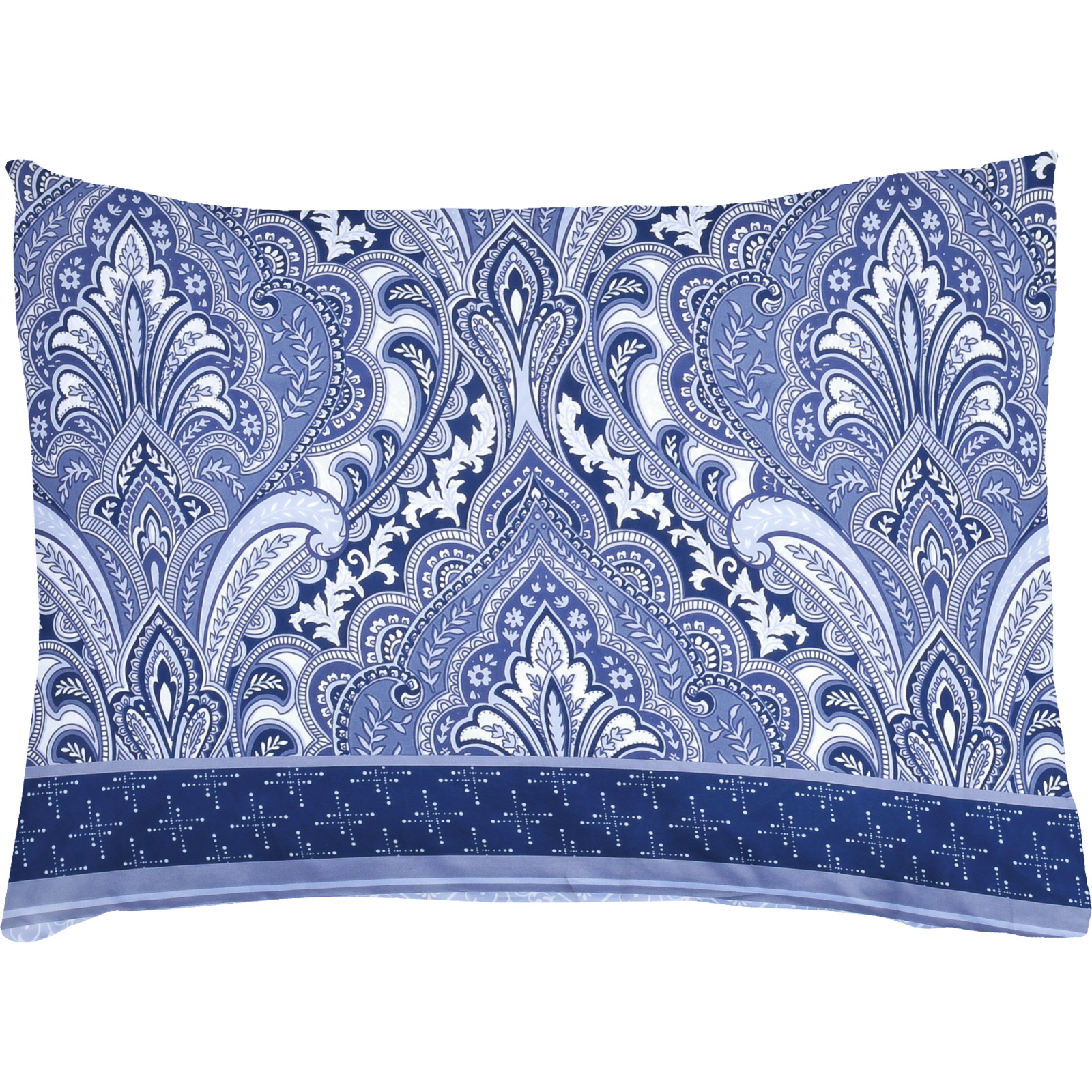 Bettwäsche Micro-Polyester orientalische Ornamente blau 160x210 65x100 Bettanzug Nord
