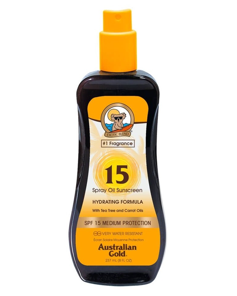 Australian Gold - Carrot Spray Oil SPF 15 237 ml - Solcreme