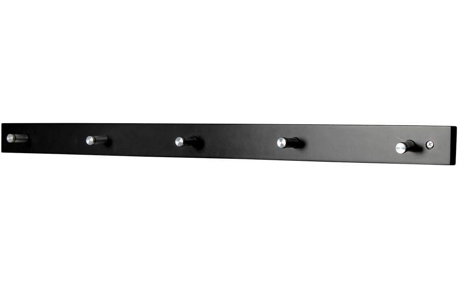 Wandgarderobe Padova 70 cm x 5 cm, SchwarzGarderobeleiste