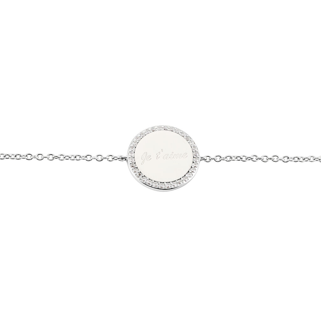 Bracelet Argent Blanc Amika Oxydes De Zirconium