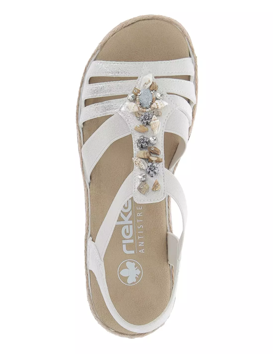 RIEKER V7949-90 - Sandales & nu-pieds Beigegold