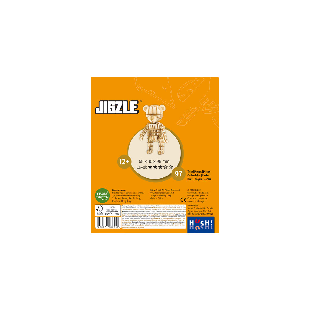 Jigzle 3D Puzzle - Ours en Peluche