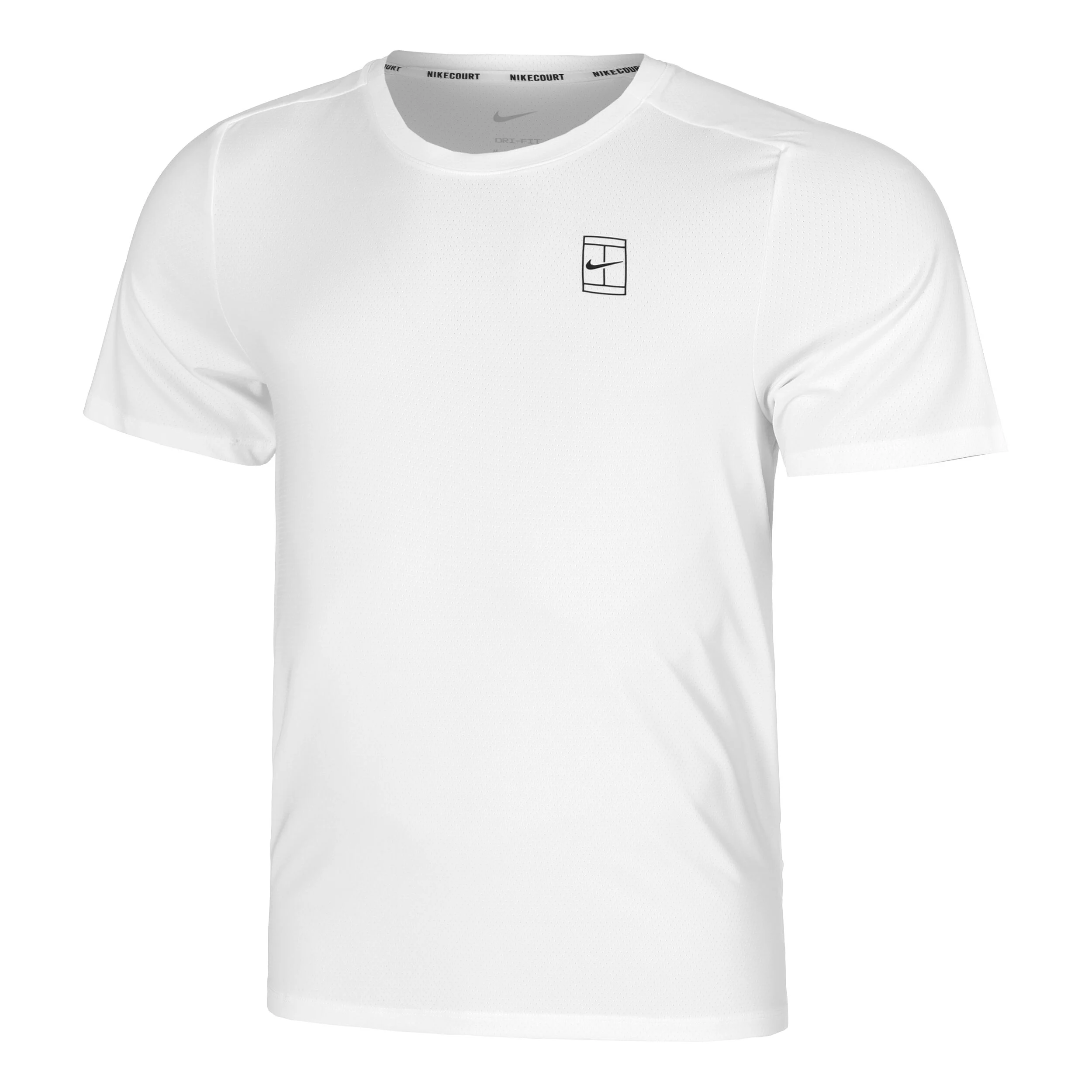 Nike Court Dri-Fit Advantage T-shirt Hommes - Blanc , Noir