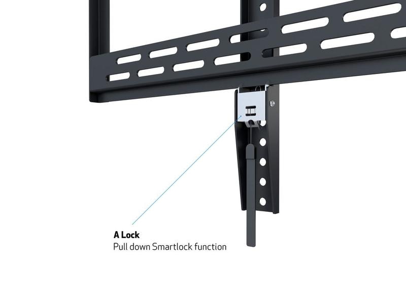 Multibrackets Wandhalterung Universal Wallmount HD 100 kg 9 MB Wandhalterung bis 100