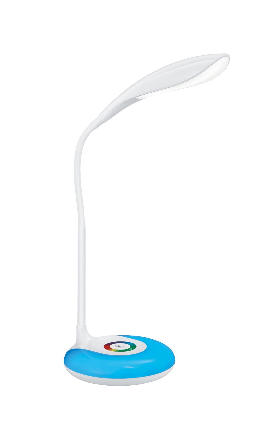 LED Schreibtischleuchte Krait weiß 12cm 34cm Kunststoff weiß RGBW Farbwechsler