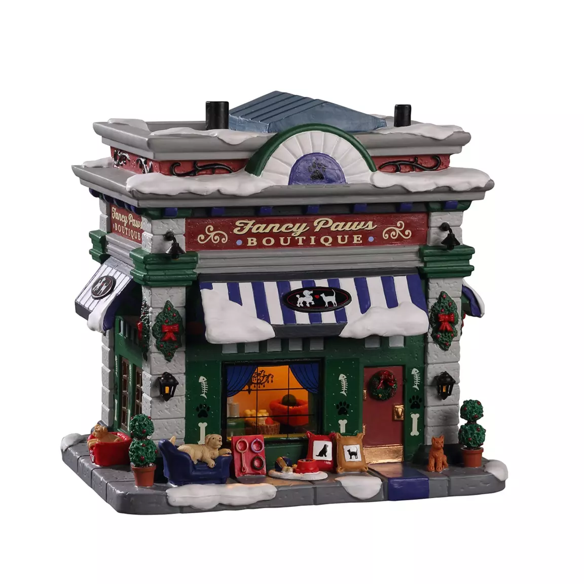 Village de Noël Lemax à piles lumineux La Boutique Fancy Paws