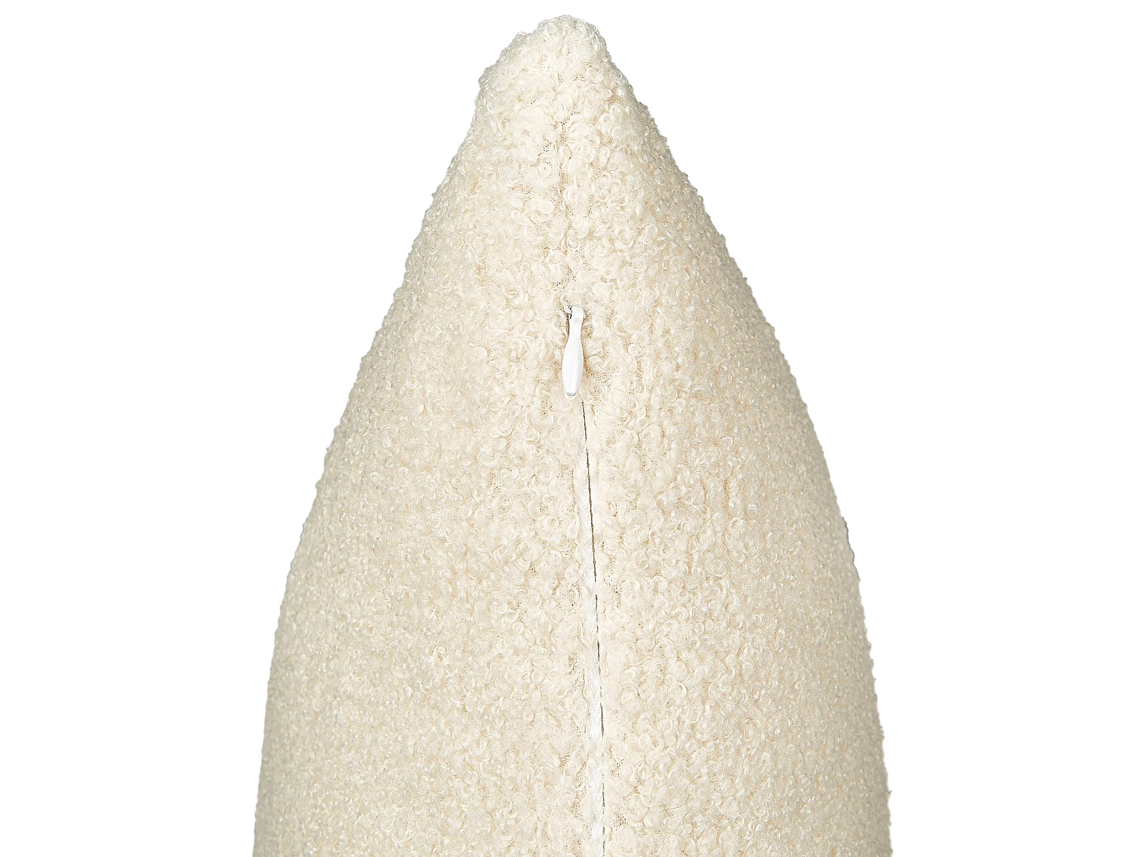 Set van 2 sierkussens LEUZEA Bouclé 60 x 60 cm Beige effen