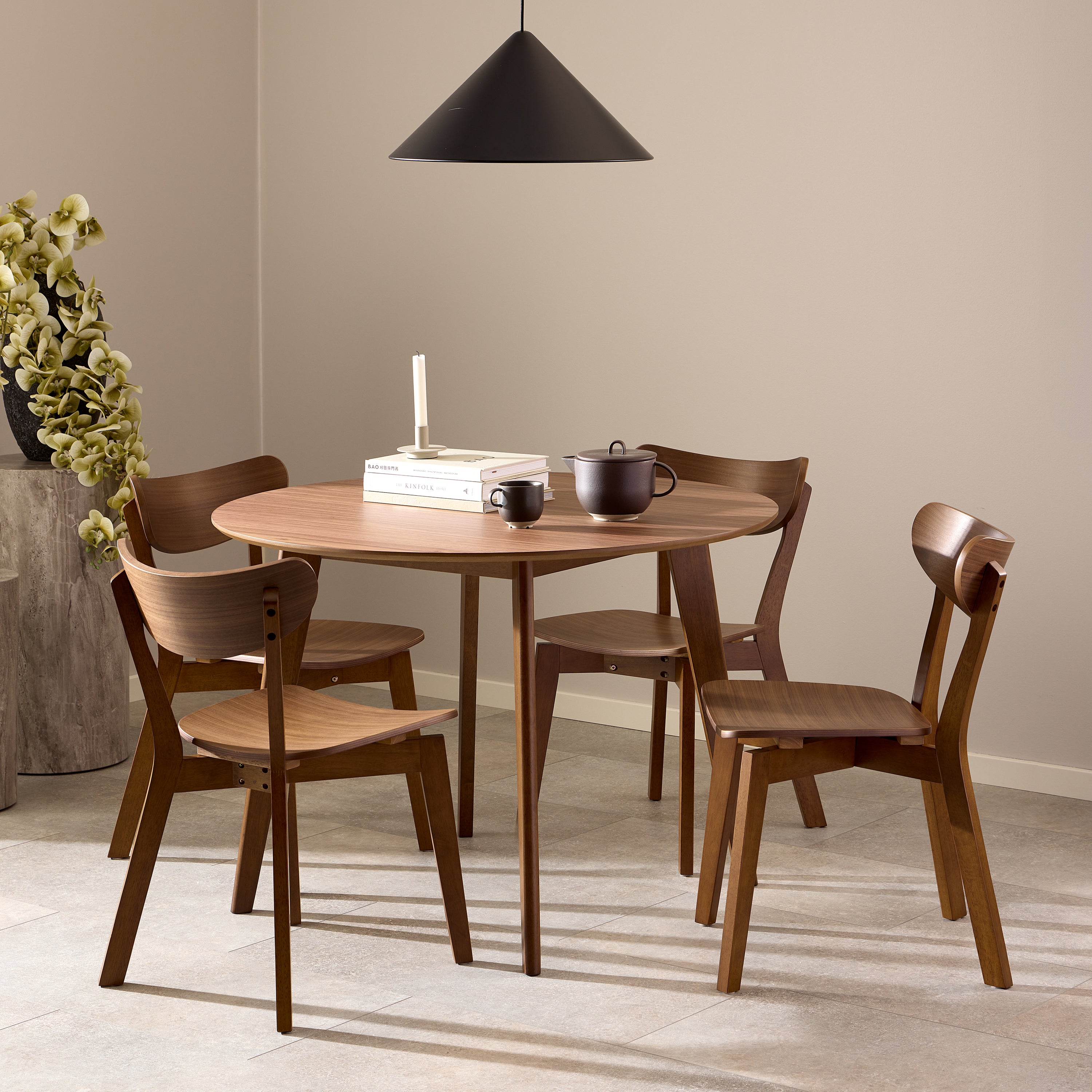 by fonQ Walden Eettafel Ã 105 cm - Walnoot