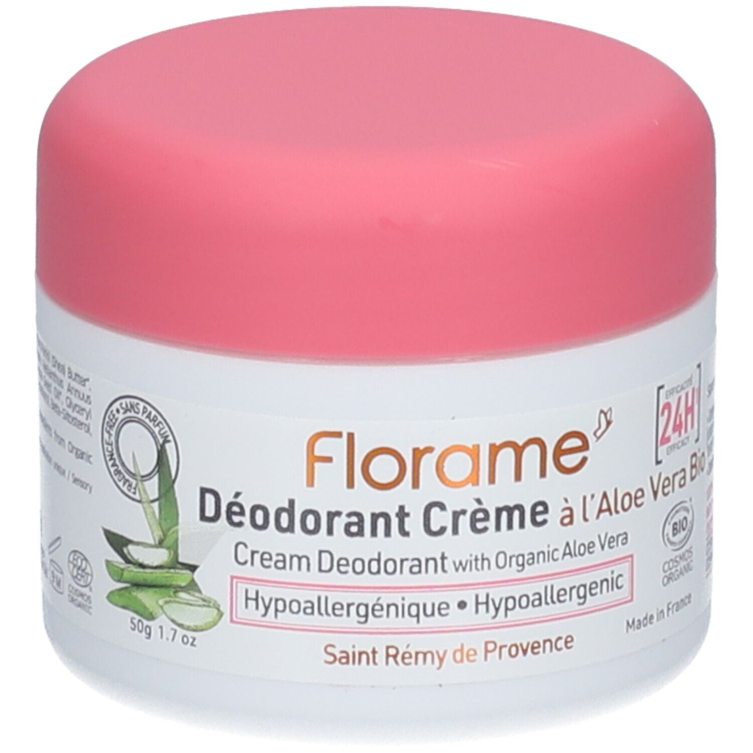 Florame Aloe Vera Creme Deodorant Hypoallergen Bio 24H