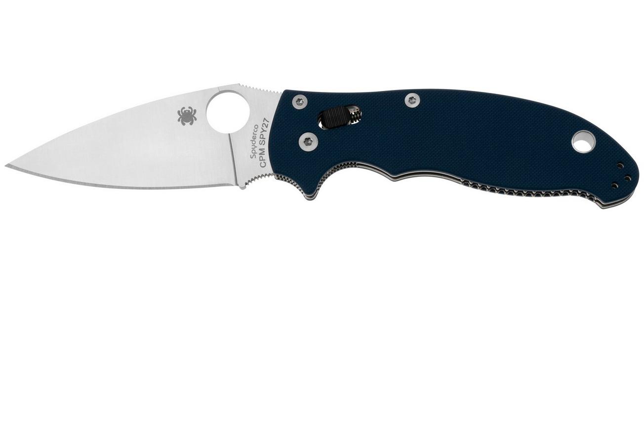 Spyderco Manix 2 CPM SPY27 C101GPCBL2 Cobalt Blue G10 zakmes