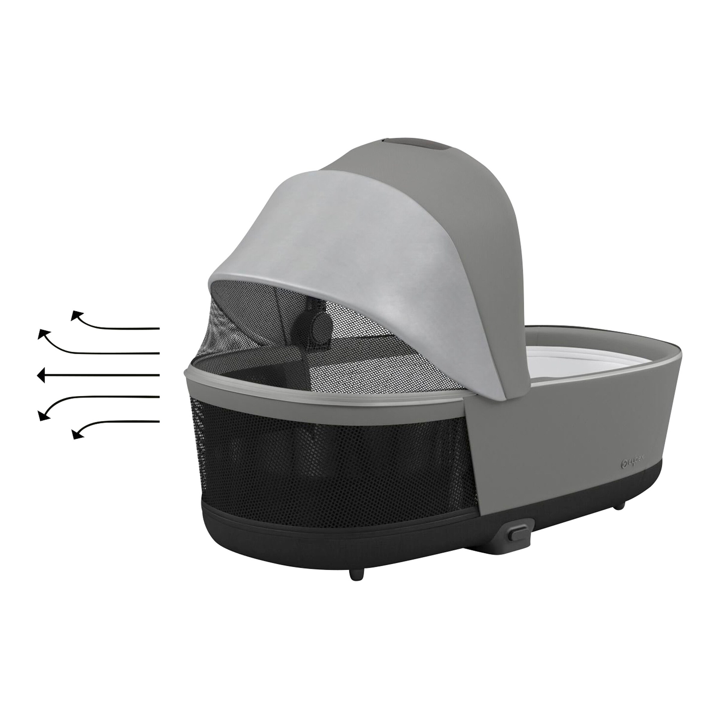 Cybex - PLATINUM Lux Tragewanne Comfort für Priam, e-PRIAM soho grey