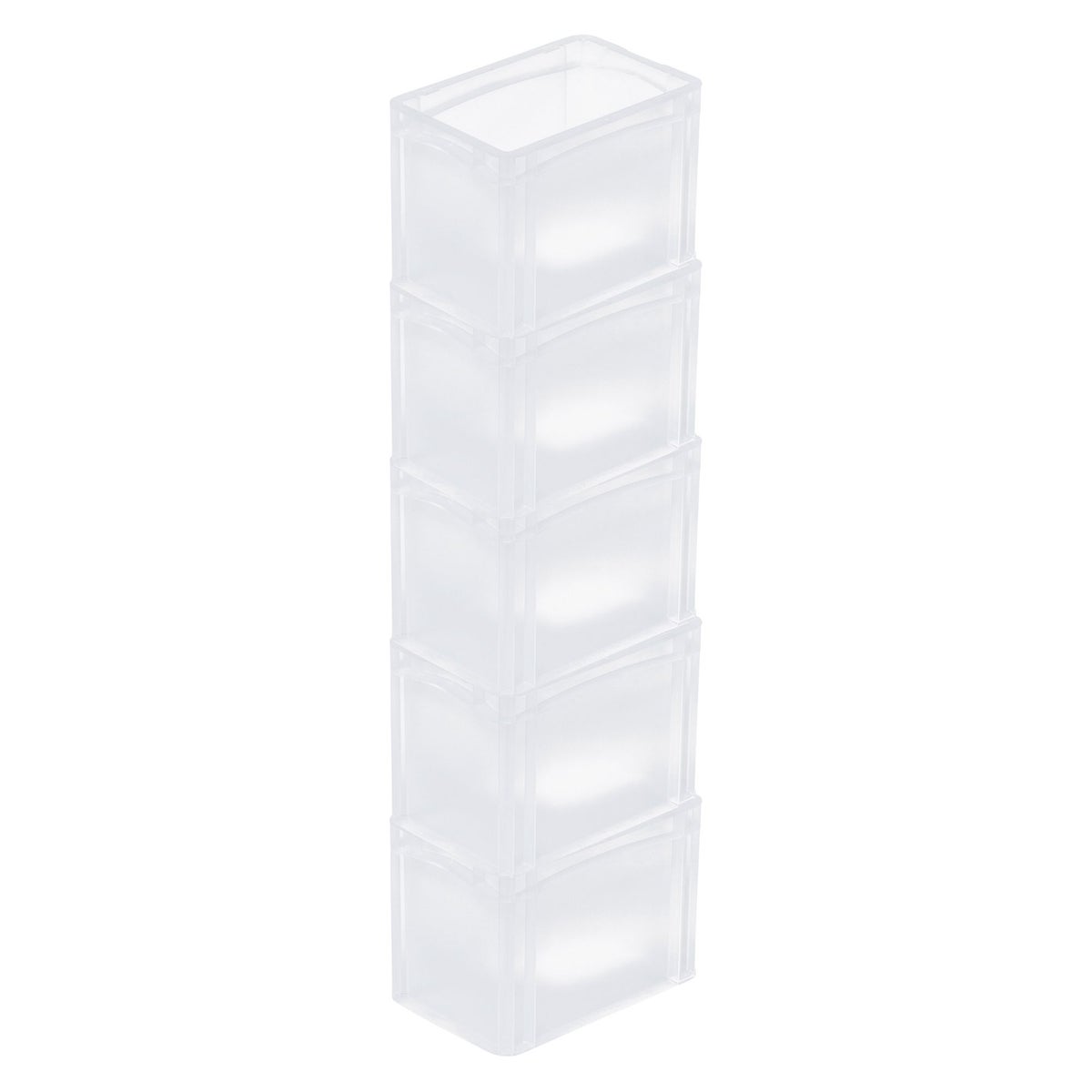 PROREGAL Transparante Eurobox BasicLine Met Gesloten Handvat HxBxD 22 x 20 x 30 cm 9,4 Liter Eurobox Transportbox