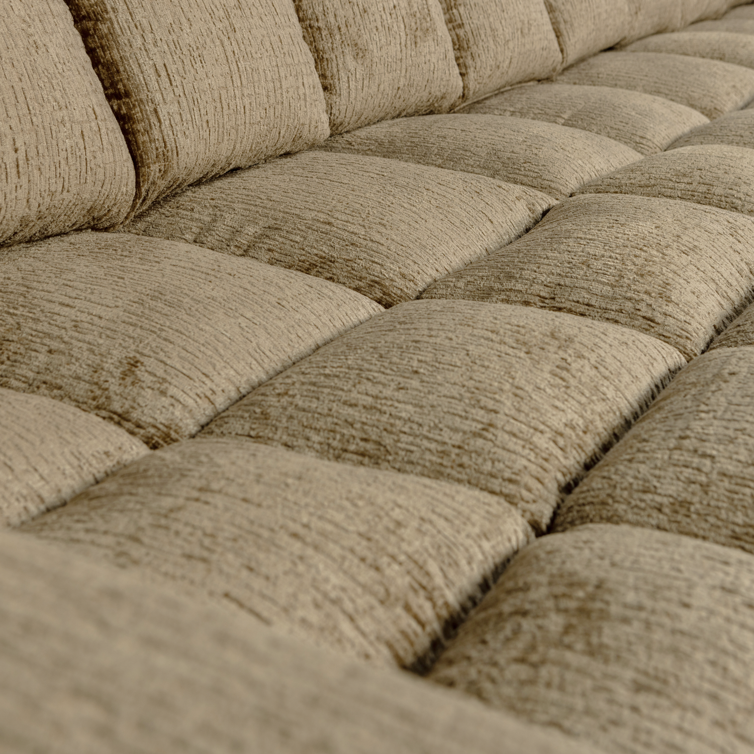 WOOOD Second Date Chaise Longue Rechts - Structure Velvet - Wheatfield