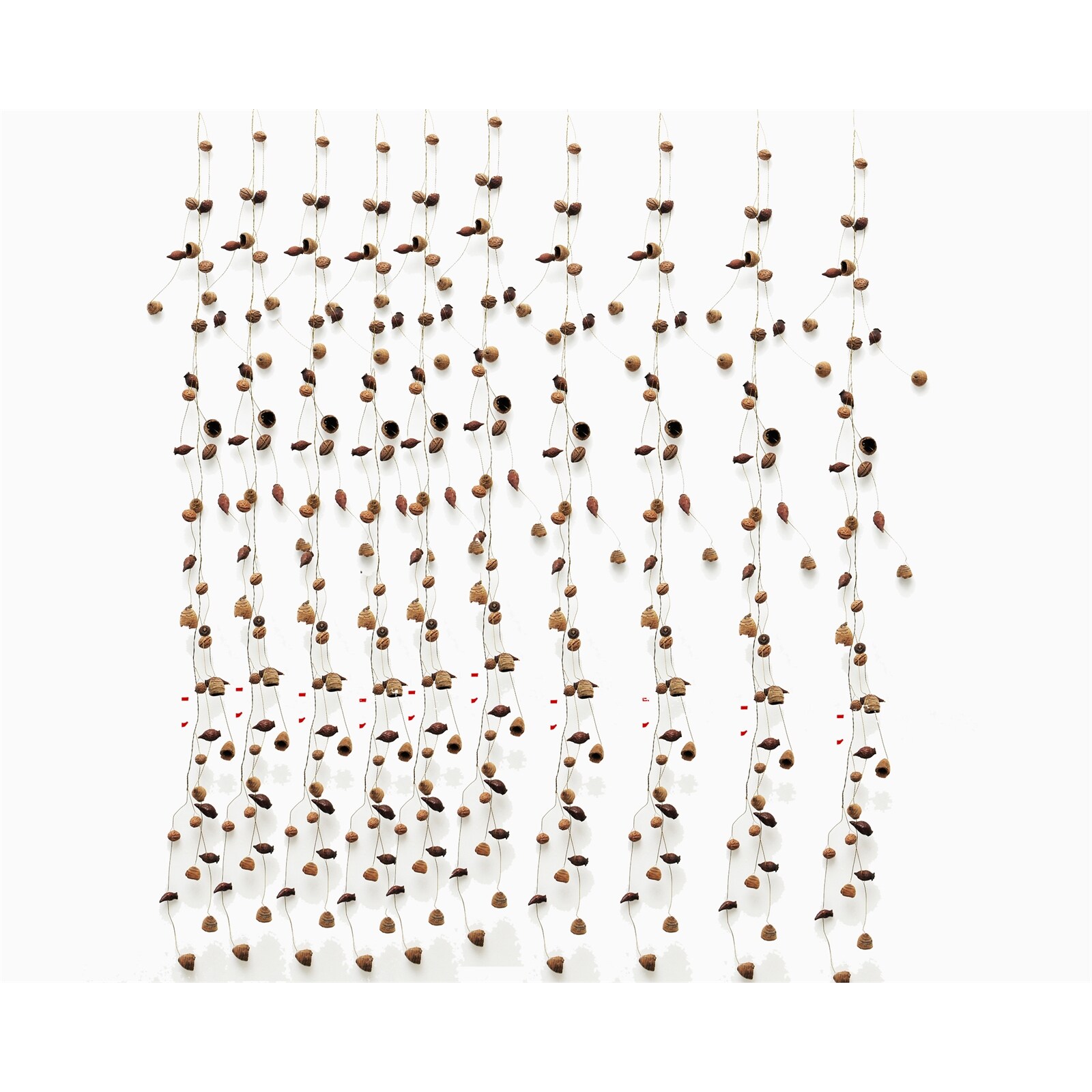 HTI-Living Natur-Wandbehang 12 tlg. Holz/Draht