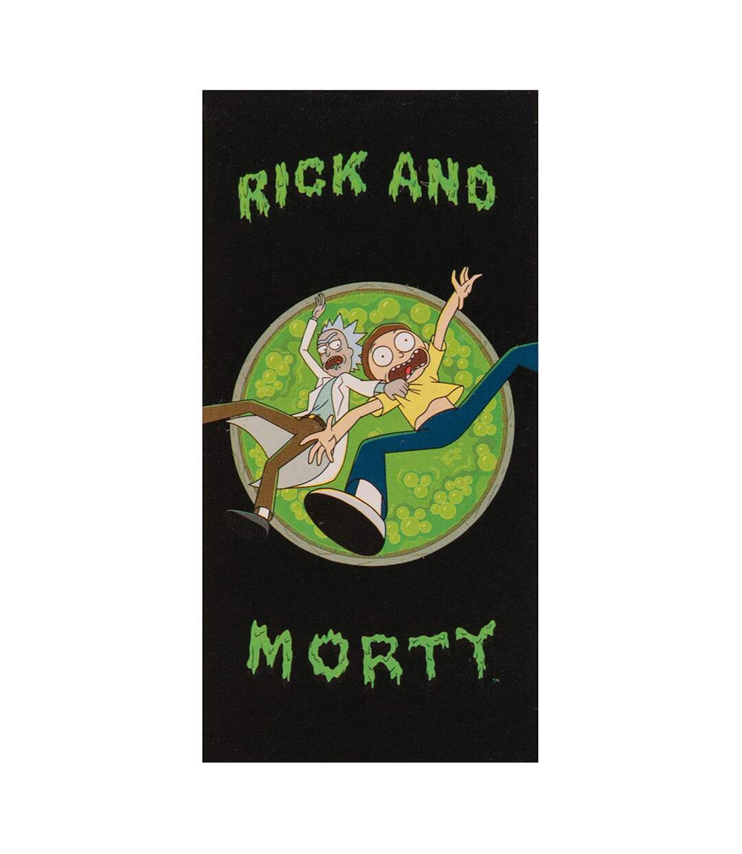 Rick And Morty - Serviette de plage (Noir / Vert) - UTTA10782