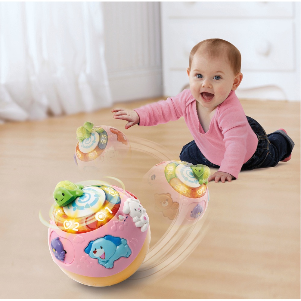 VTech Krabbel- und Lernball mit leuchtenden Lichtern, Pink