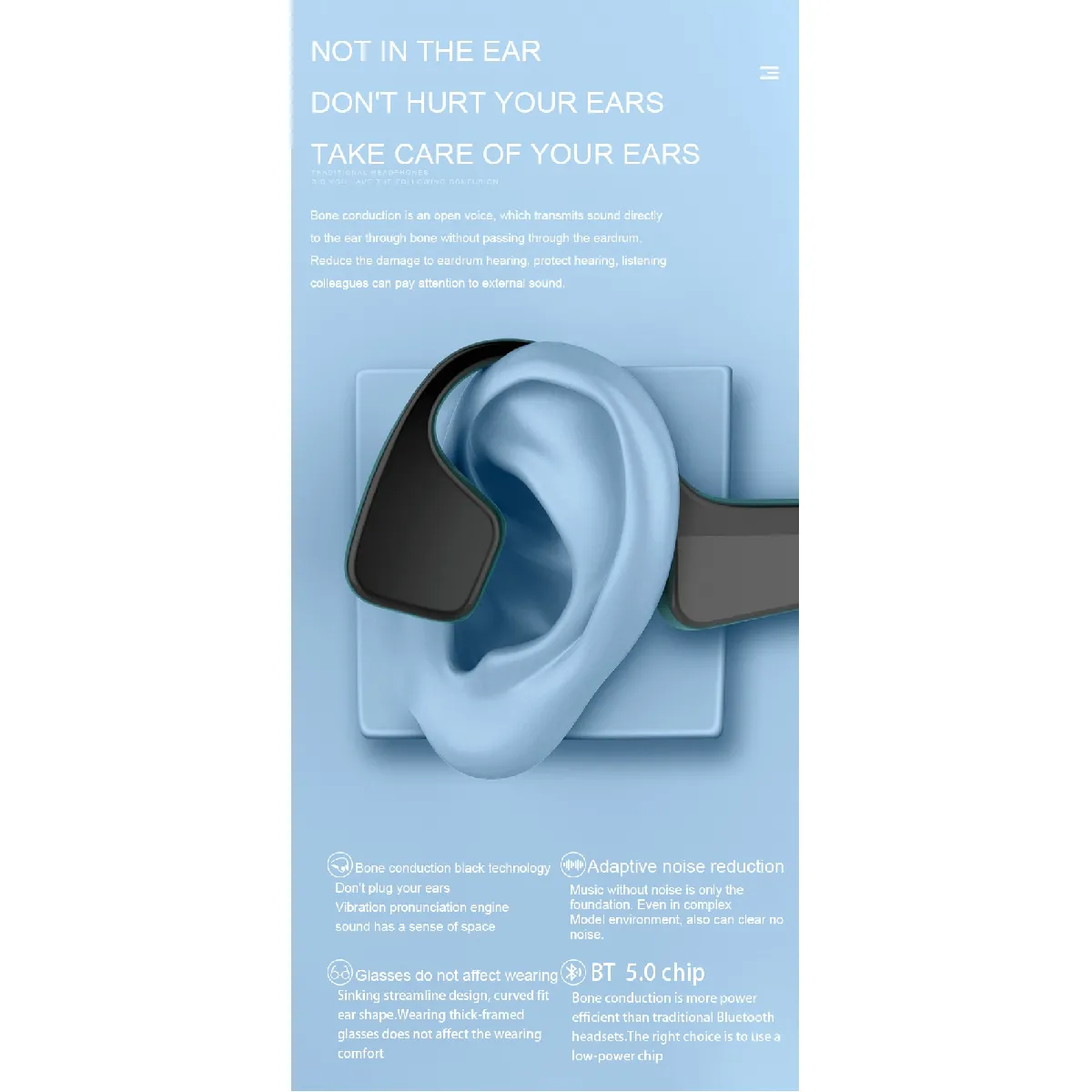 Universal Casque conduction osseuse BT