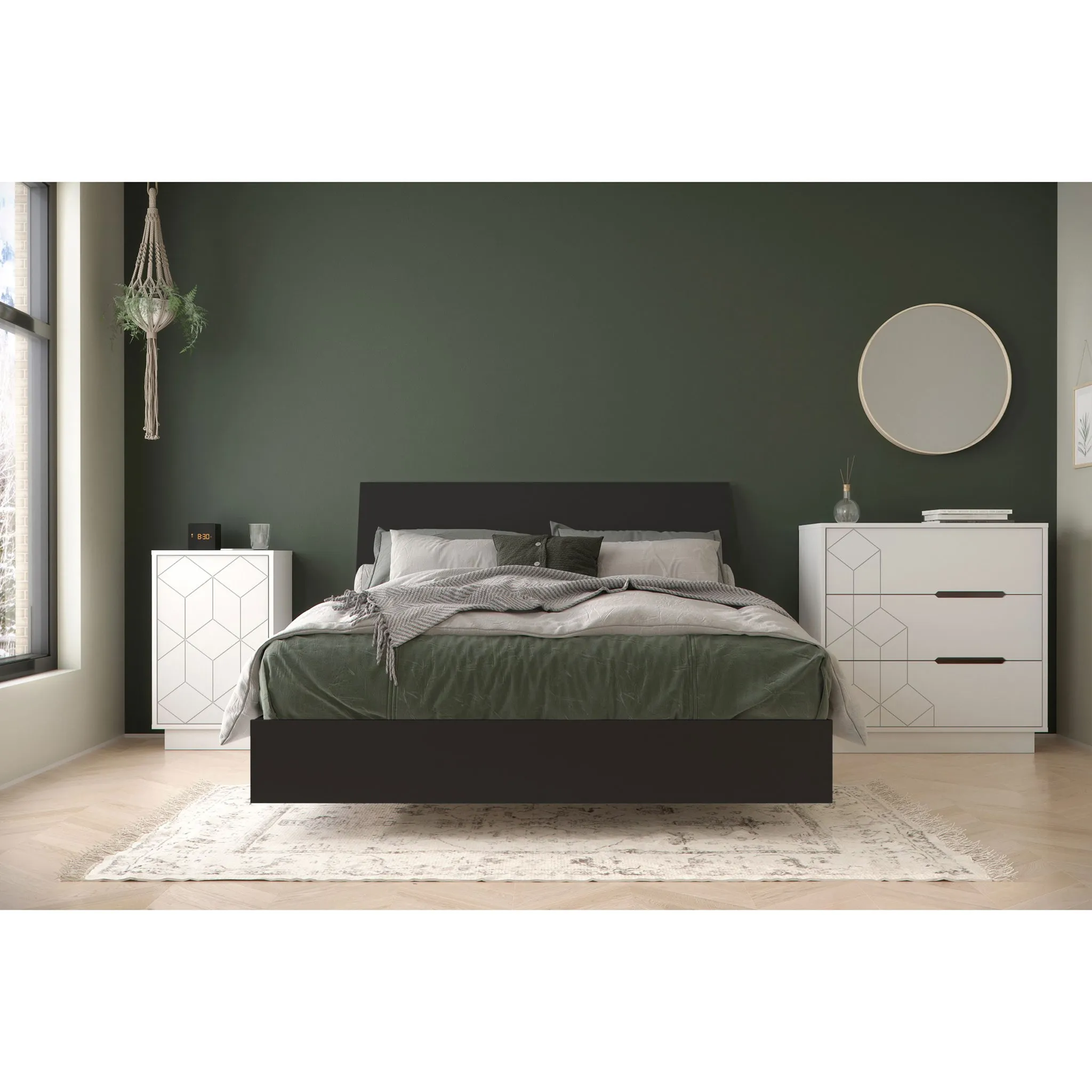 Nexera Table de Nuit - Blanc