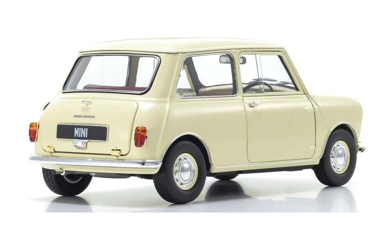 Morris Mini Minor Old English Weiss, 1:18<br>Detailgetreues Modellauto für Sammler im Massstab 1:18