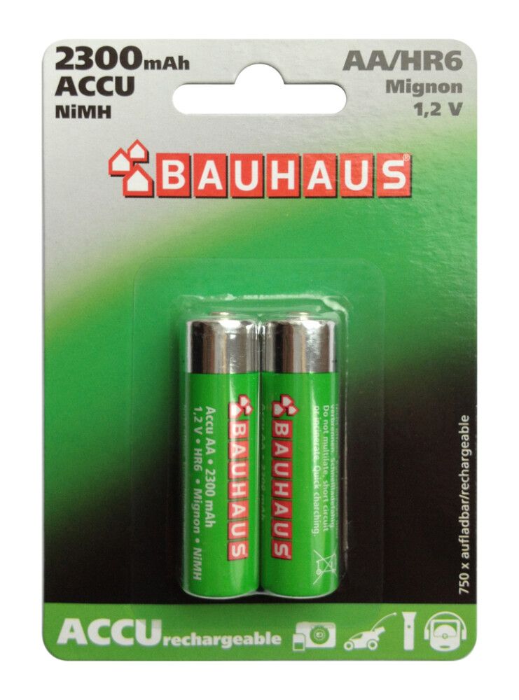 BATTERI AA/HR6 2300MAH 1,2V LADBAR 2 STK