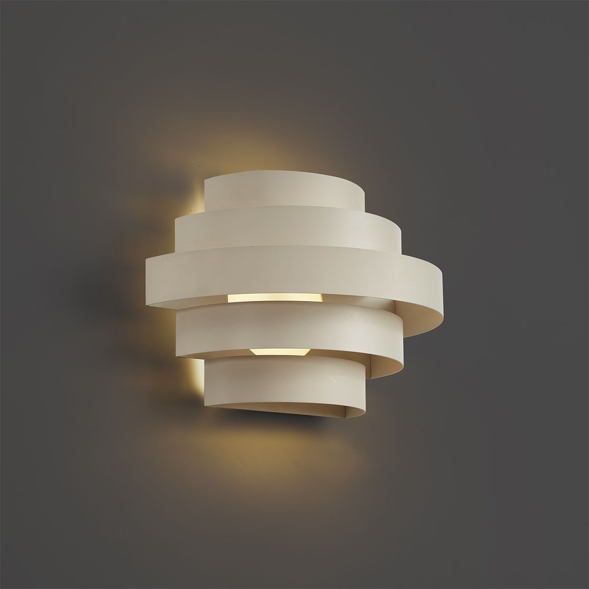 Moderne wandlamp beige incl. LED 3-staps dimbaar - Lines