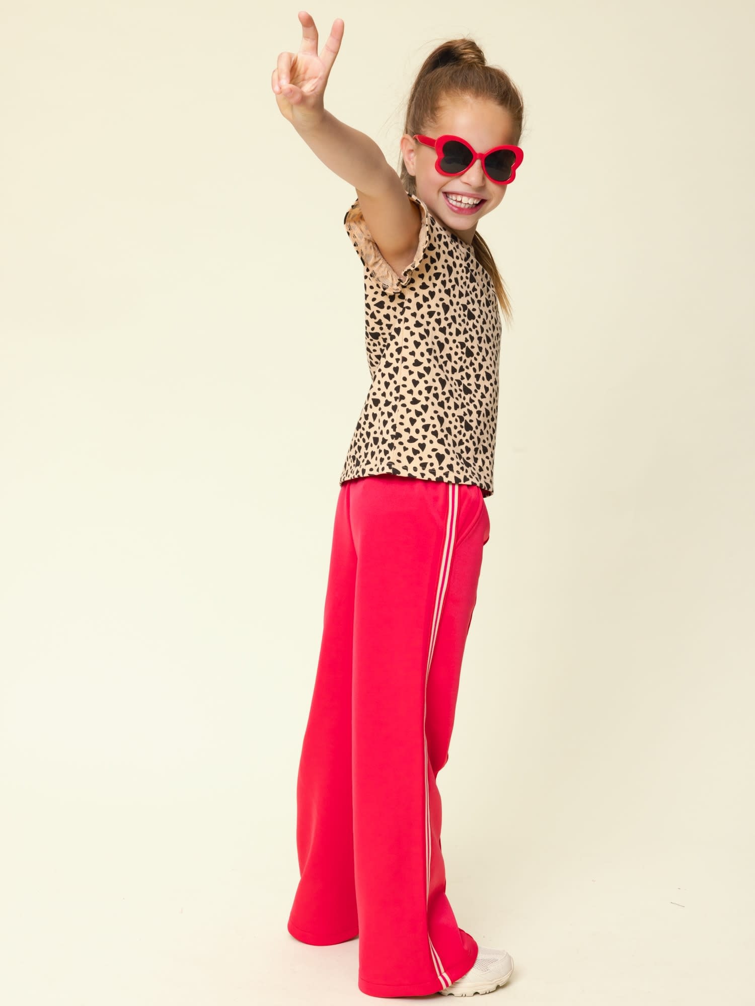 Looxs Looxs little sporty sweat pants poppy red