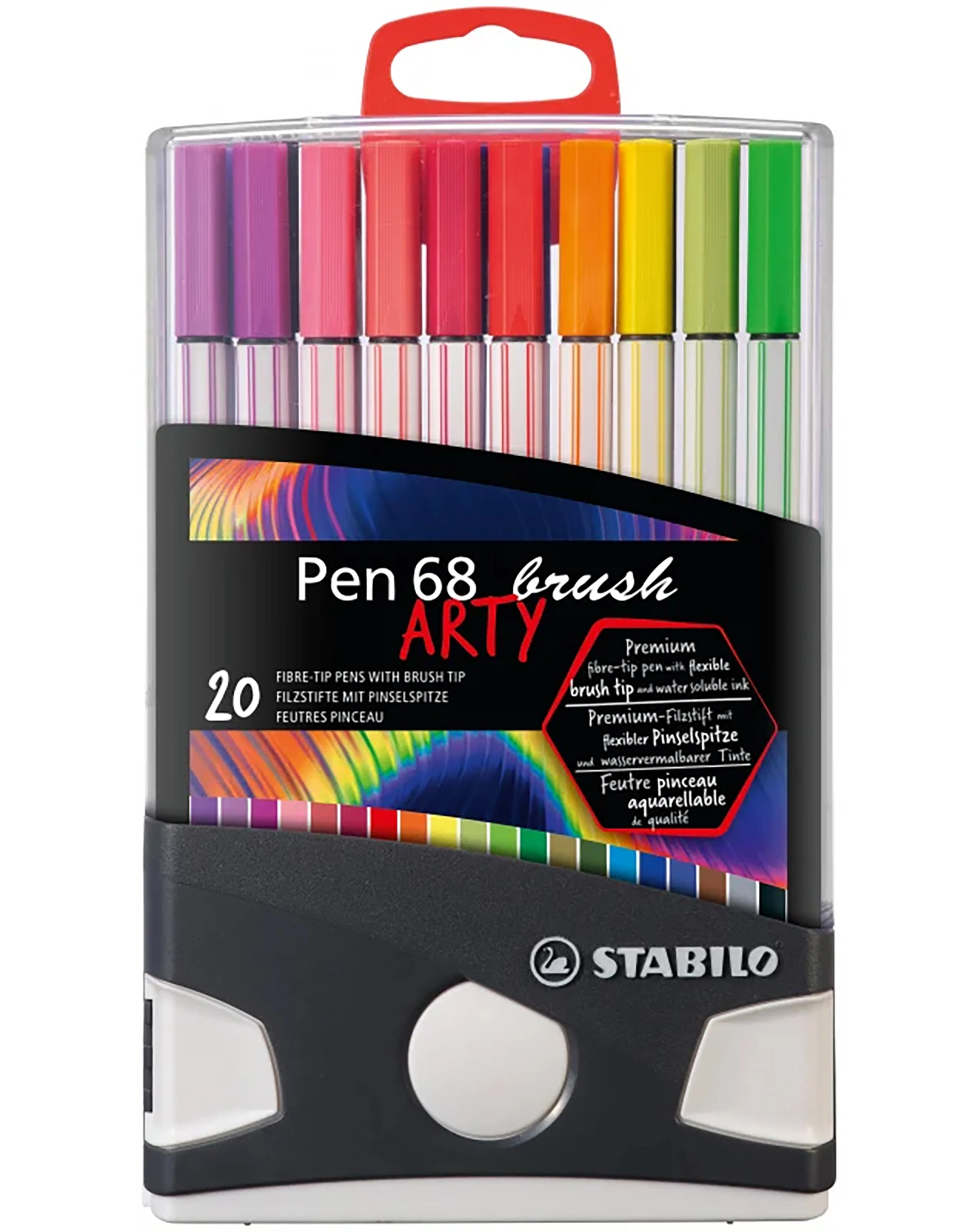 Filzstift STABILO® Pen 68 BRUSH ARTY mit 20 Farben