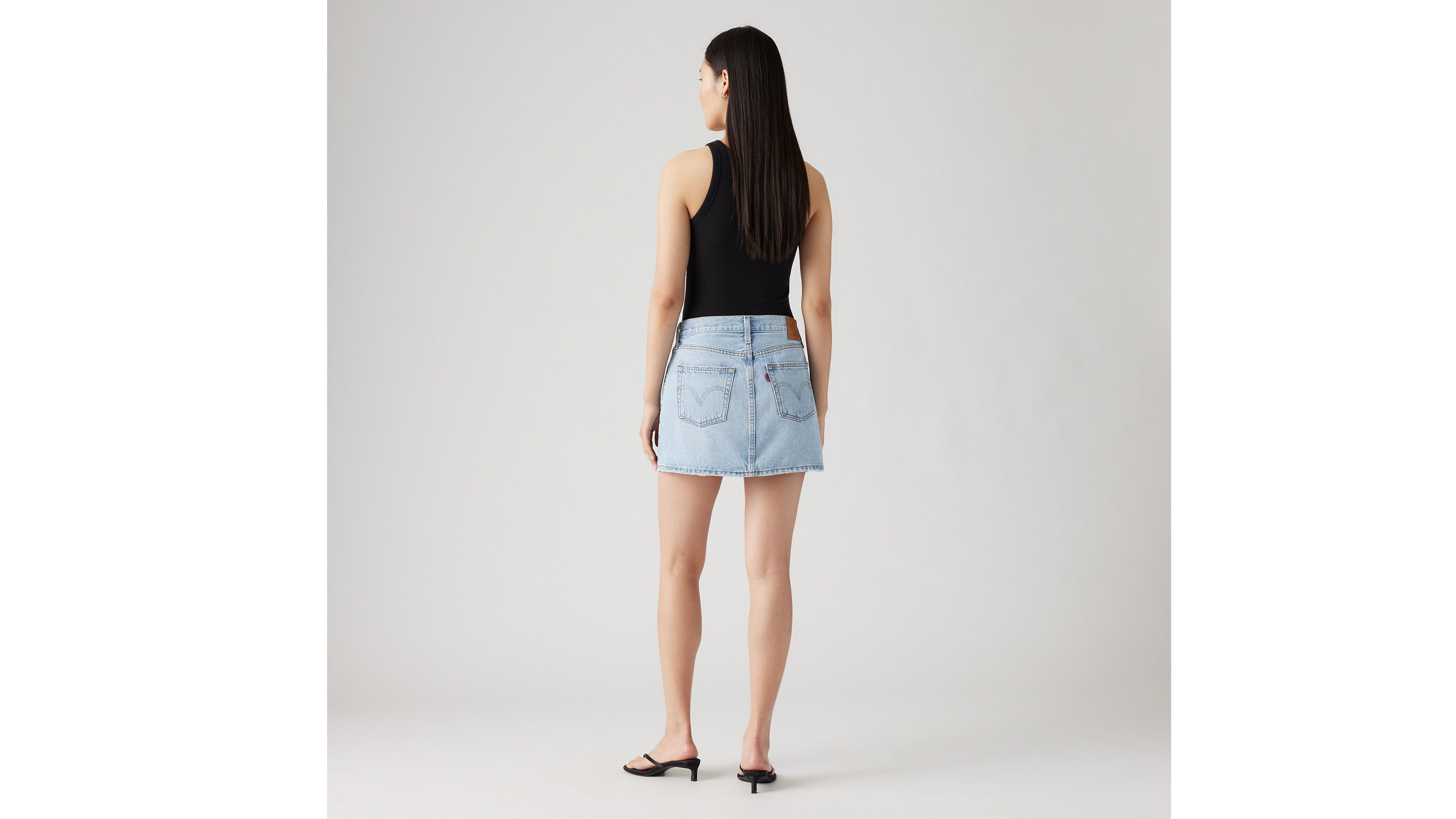 Jupe Icon - Light Indigo Worn In - Bleu