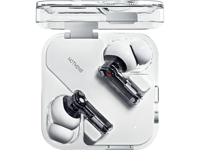 Nothing Ear Wireless In-Ear-Kopfhörer Ear 3.Gen. Weiss Transparente In-Ear-Kopfhörer mit aktiver Geräuschunterdrückung