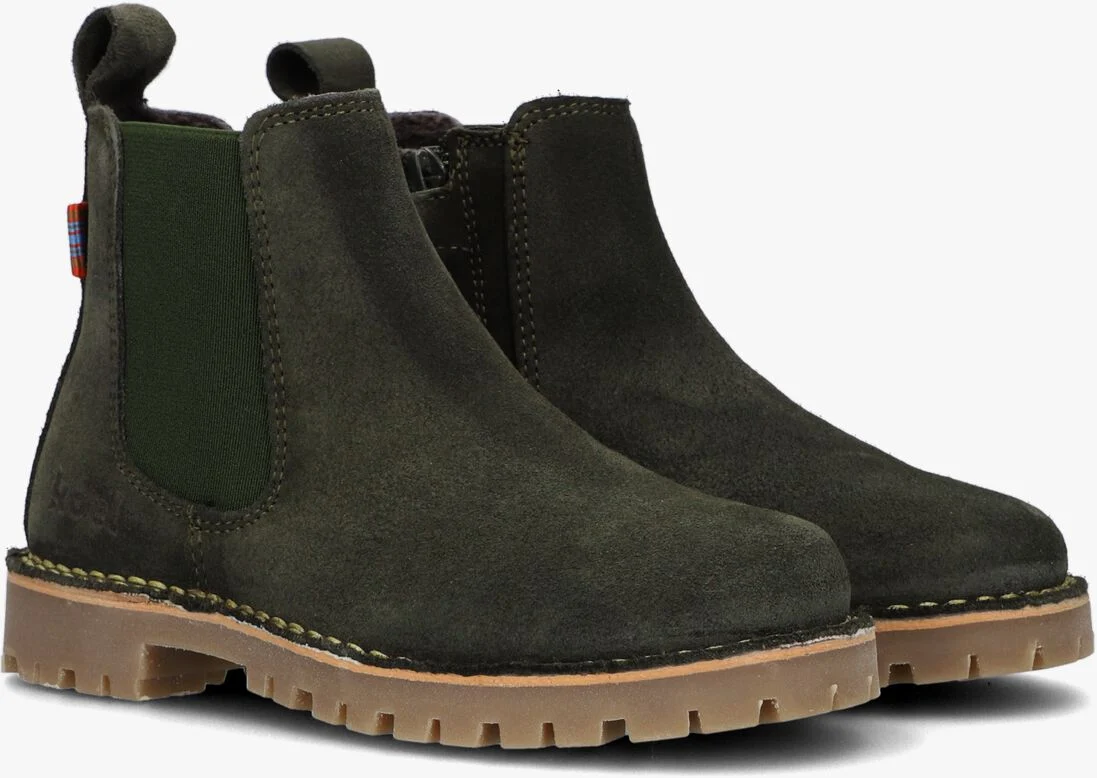 KOEL4KIDS groene koel4kids chelsea boots 13m001