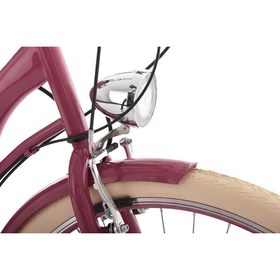 KS Cycling Damenfahrrad Cityrad 6-Gänge Balloon 28 Zoll Rot