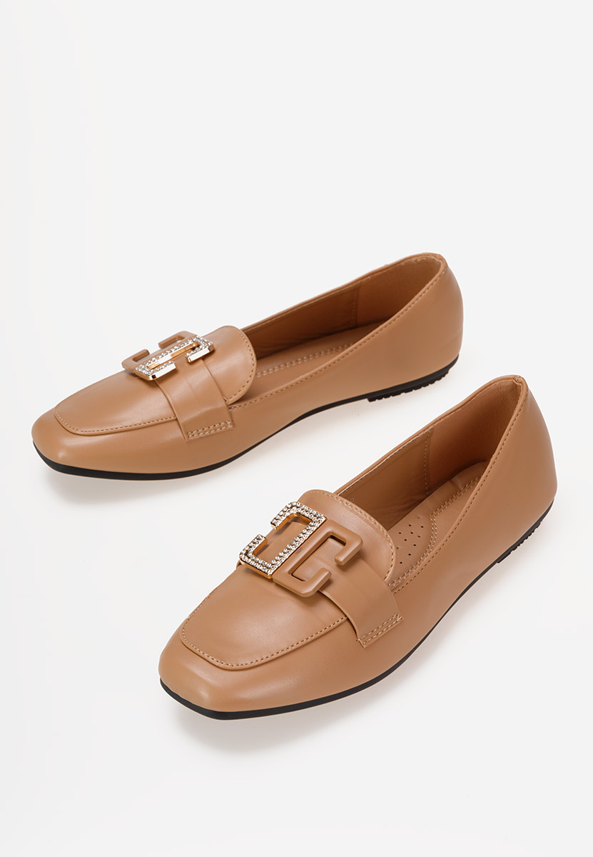 Mocassins élégants femme kaki Joyday