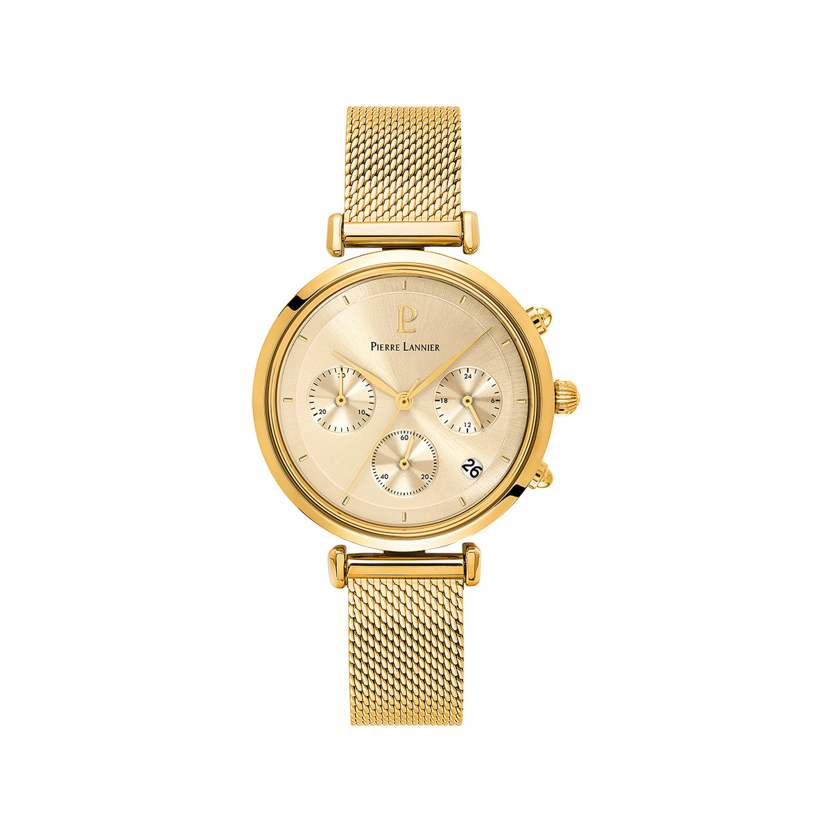 Montre PIERRE LANNIER lutecia femme bracelet acier doré