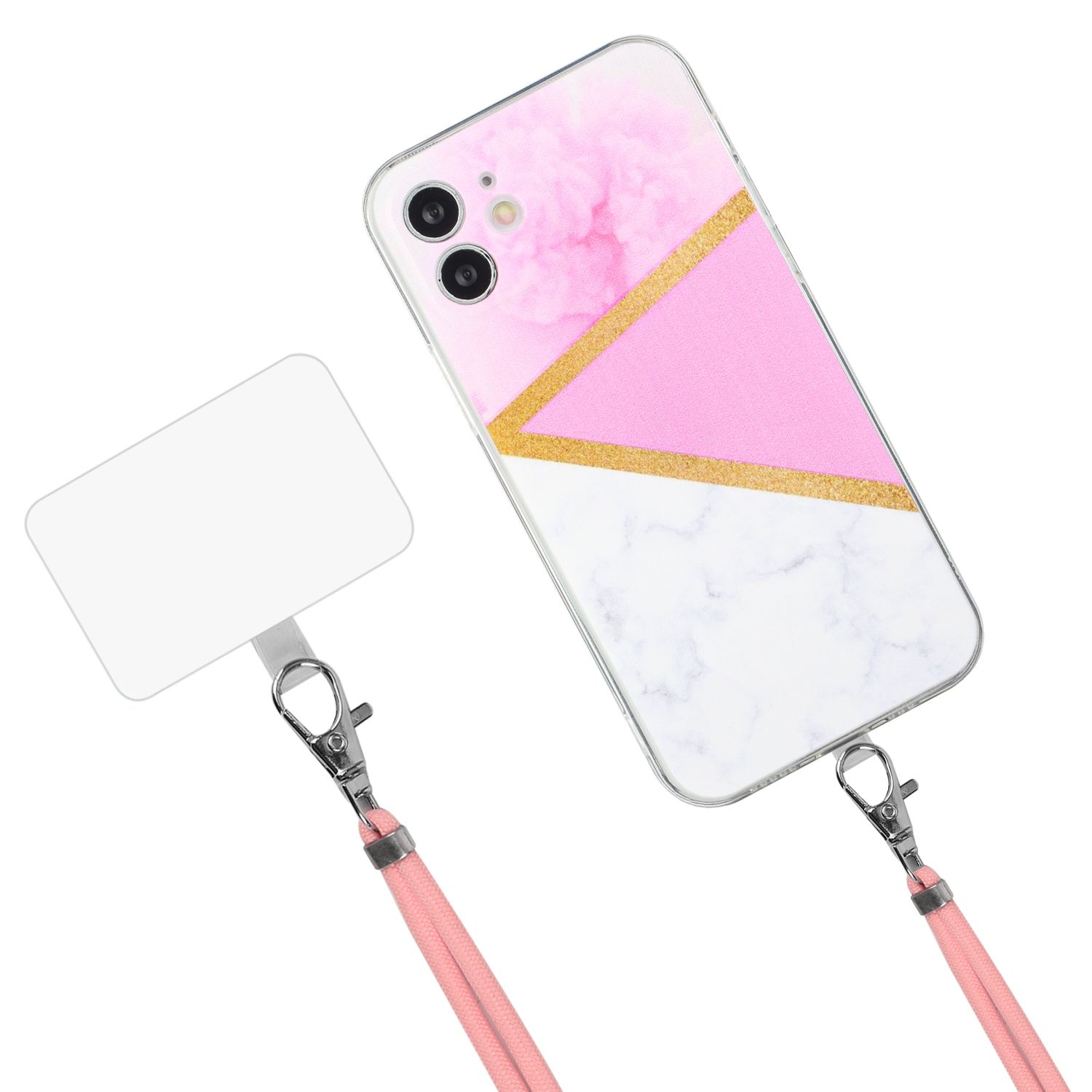 Hülle Handy Schutz für Apple iPhone 12 Mini Handykette Case Cover Bumper Etuis