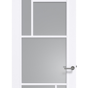 Arne & Bodil binnendeur ABD509 rook glas - extra wit afgelakt - glaslat extra wit