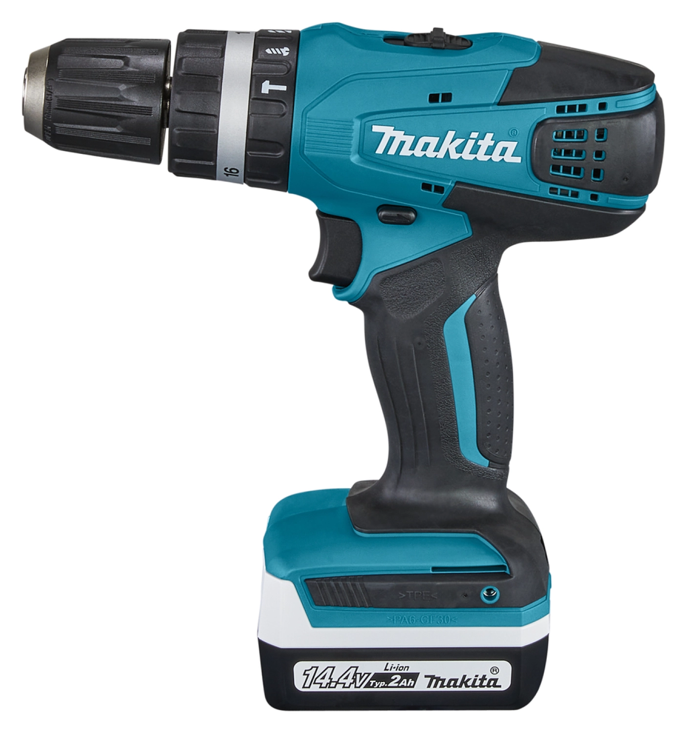 Makita HP347DWAE 14,4 V Li-ion Accu klopboor- /schroefmachine set (2x2.0 Ah) in koffer