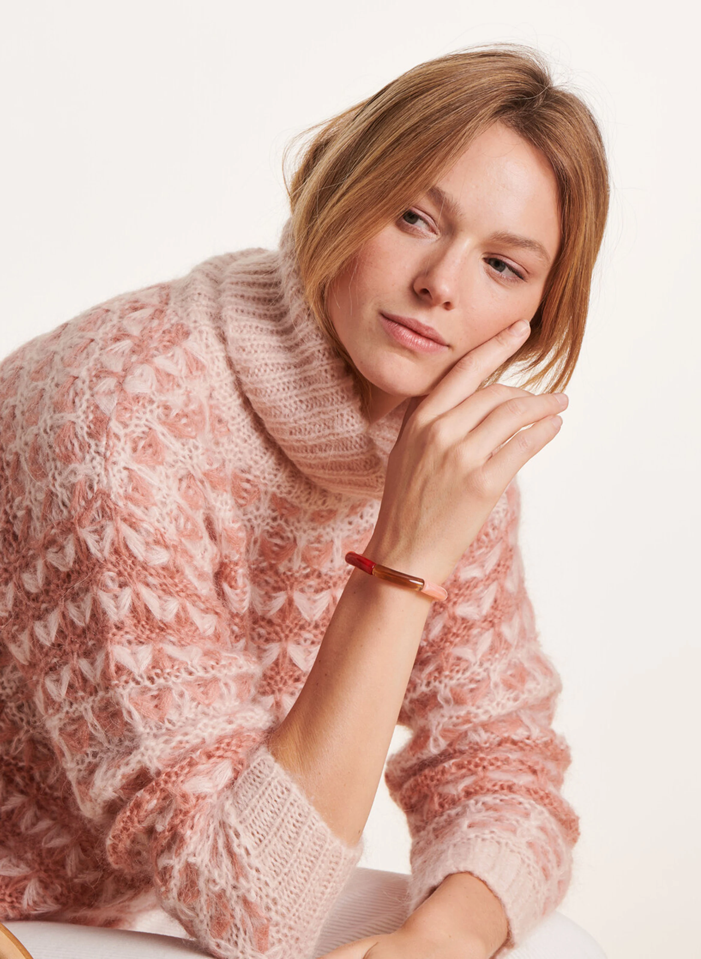 Bracelet élastique en resine | Orange