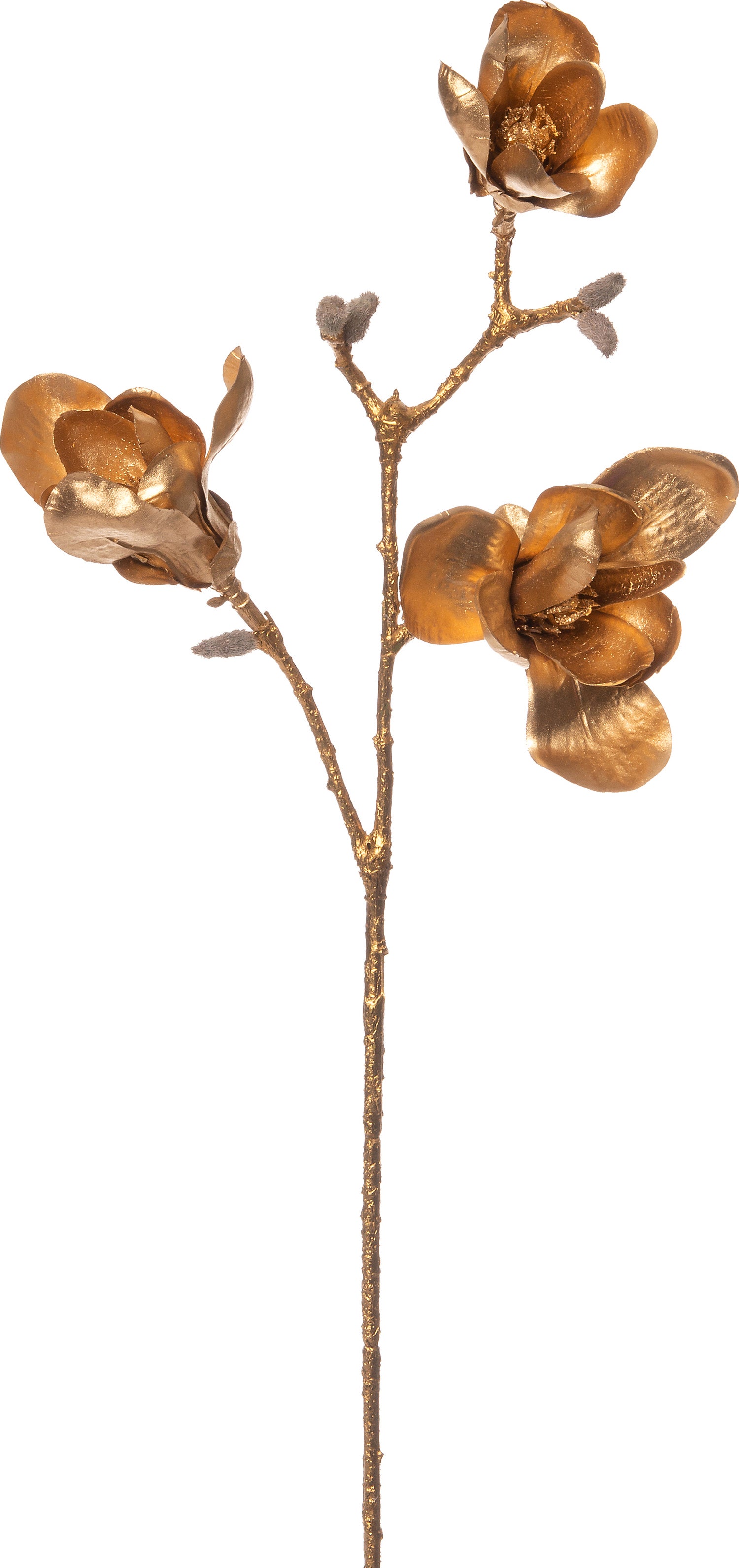 Intratuin kunstbloem Magnolia 64 cm goud