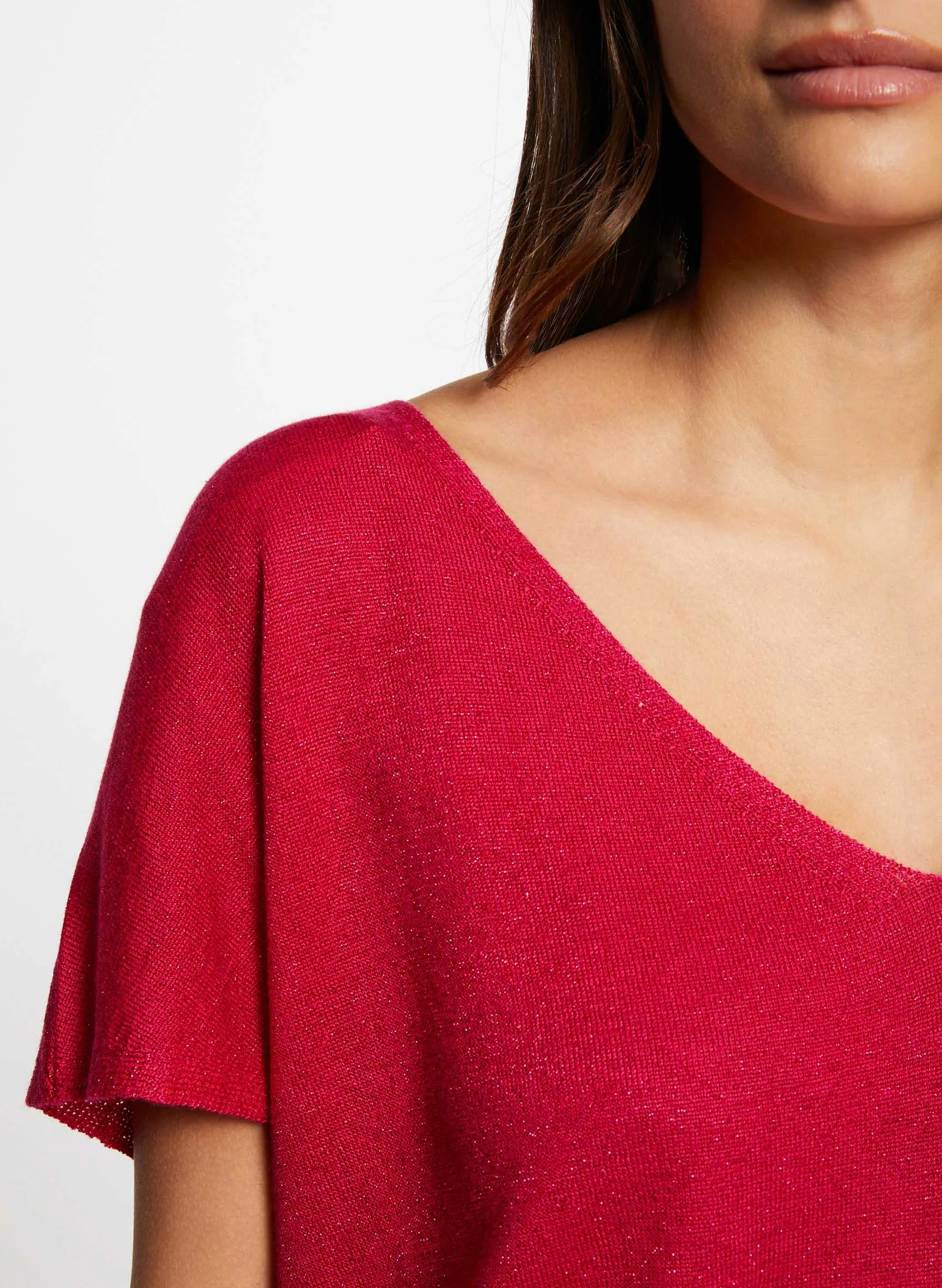 MCOACH - Pull col V manches courtes | Rose