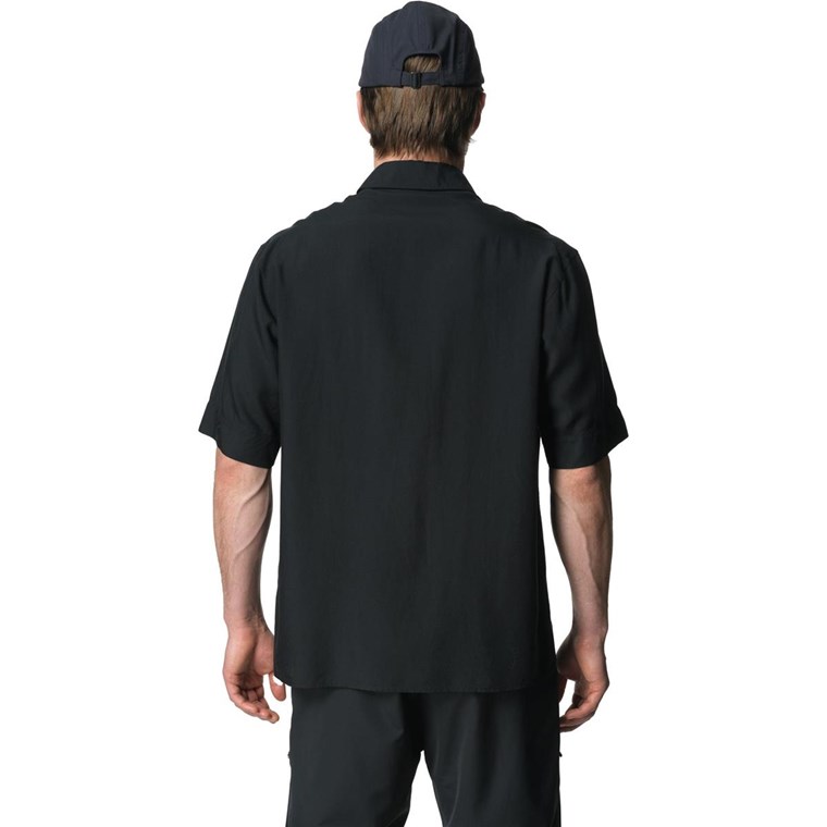 Houdini M's Tree Shortsleeve Shirt True Black Light