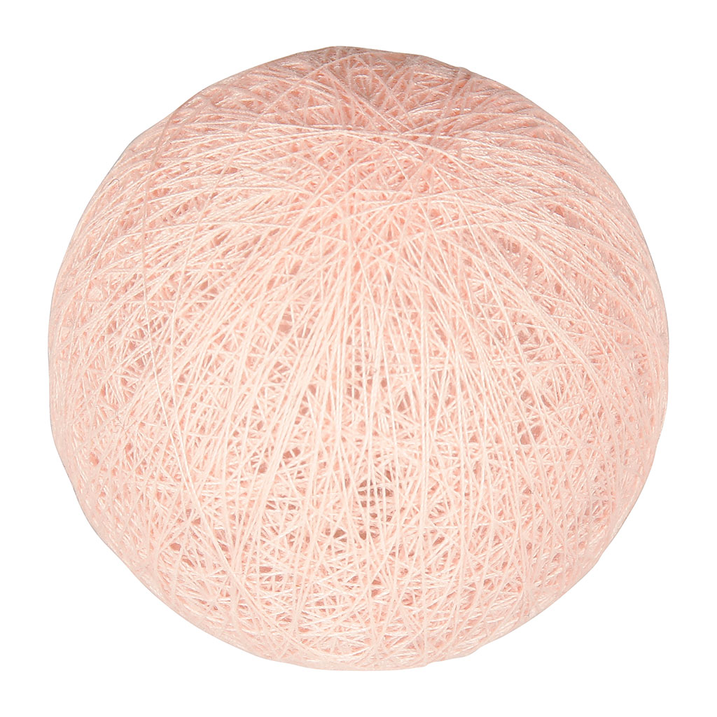 Boule tissu rose D 6cm