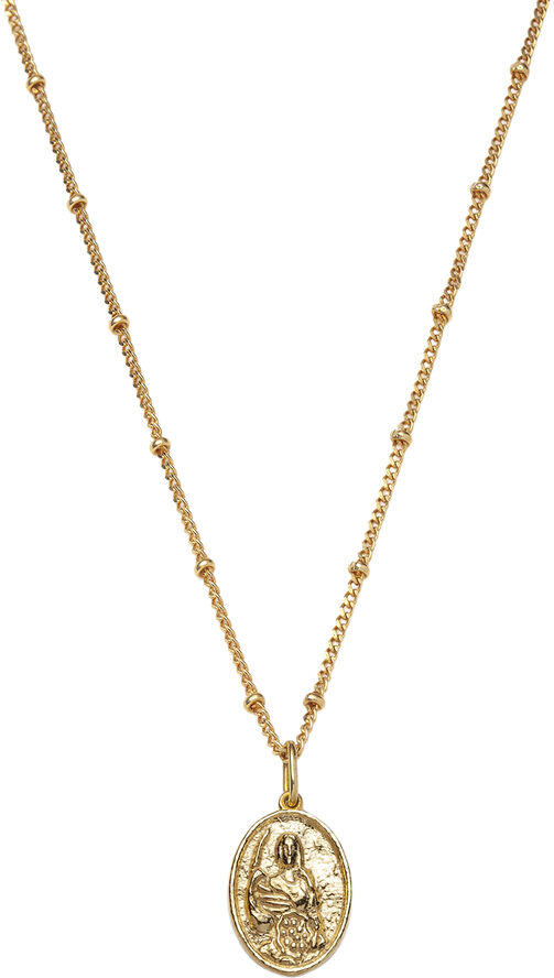 With love darling Global Goal # 1: Abundantia Oval Necklace Vermeil