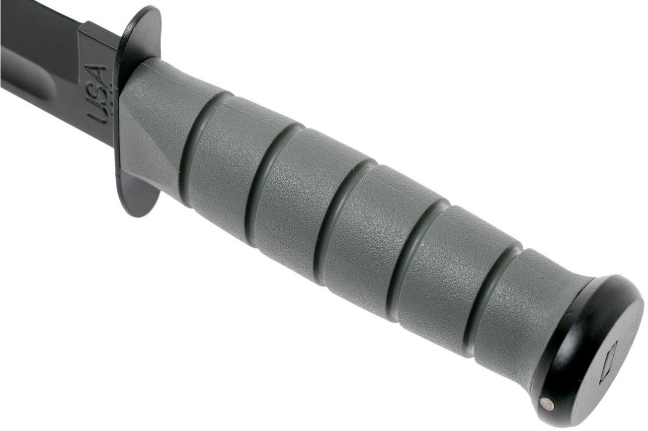 KA-BAR 5011 Foliage Green, plain edge, Kraton, kunststof schede