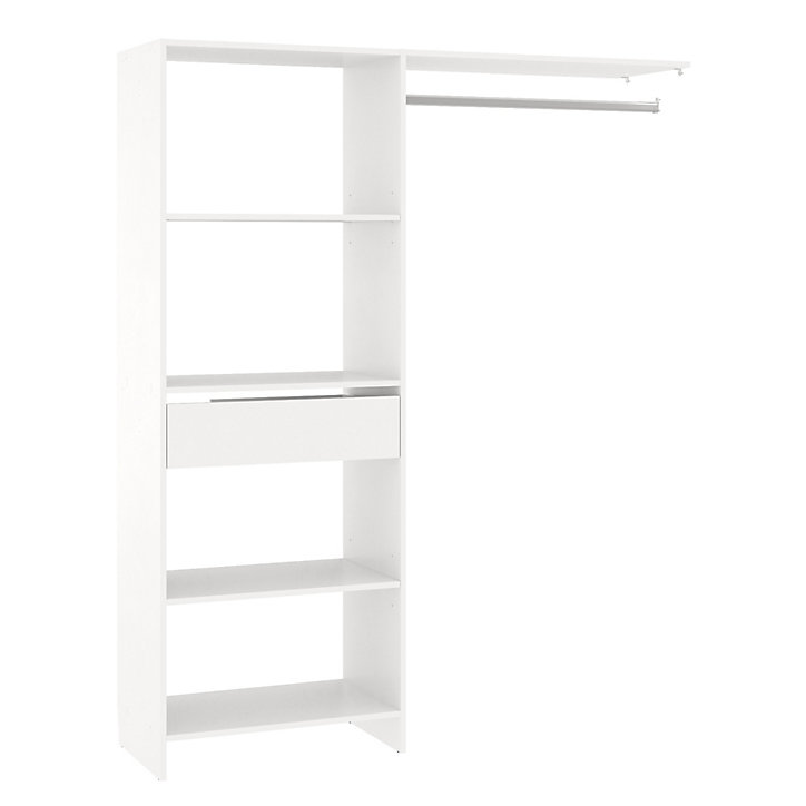Kit dressing 1 colonne Satelit H. 180 cm x L. 150 cm coloris blanc