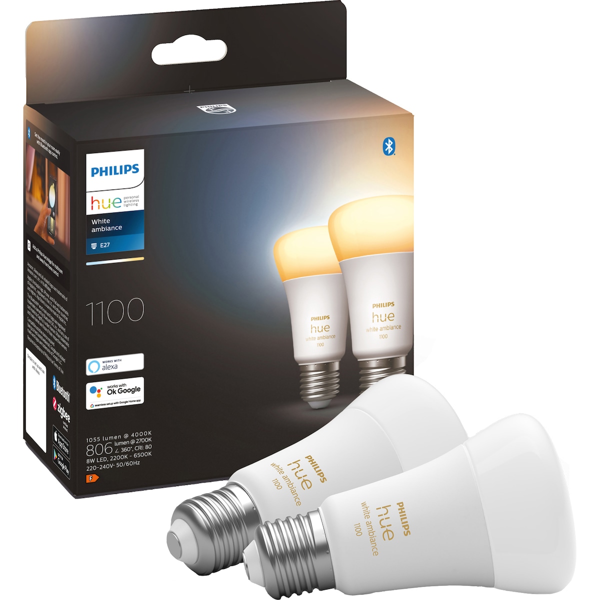 Philips Hue WA 8W A60 E27 2-pk.
