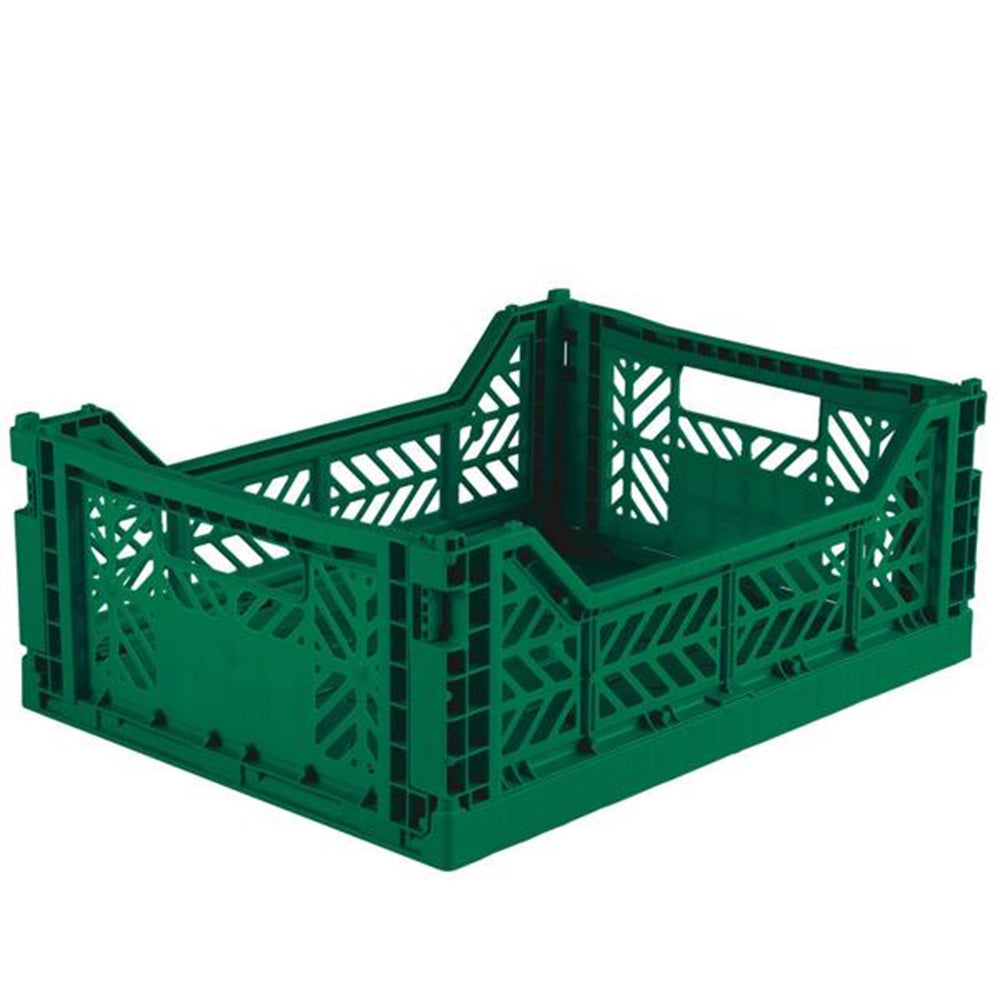 Midi Foldekasse Dark Green - Mørkegrøn - Aykasa