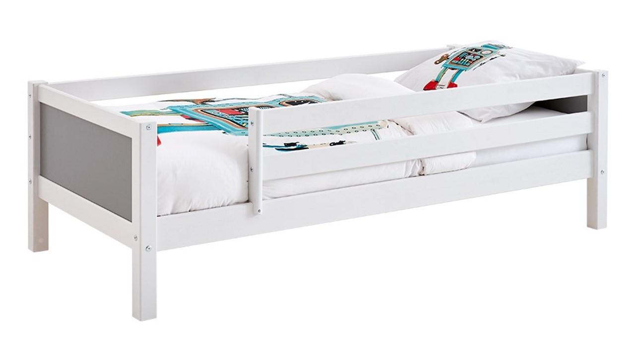 Bedbank Jip met uitvalbeveiliging wit/grijs