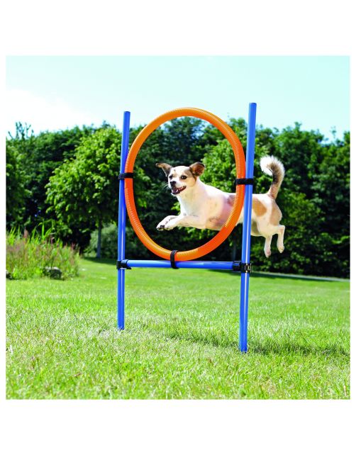 Trixie Dog Activity Agility Ring - Hondensport - 65x115 cm Blauw Oranje