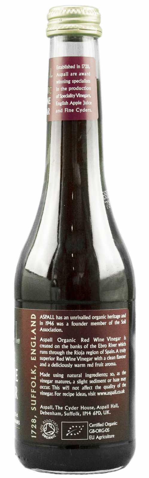 Vinagre de Vinho Tinto Orgânico Aspall 350ml